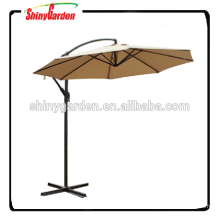 Parapluie banane extérieur de 10 &#39;en aluminium 8ribs, parapluie en porte-à-faux